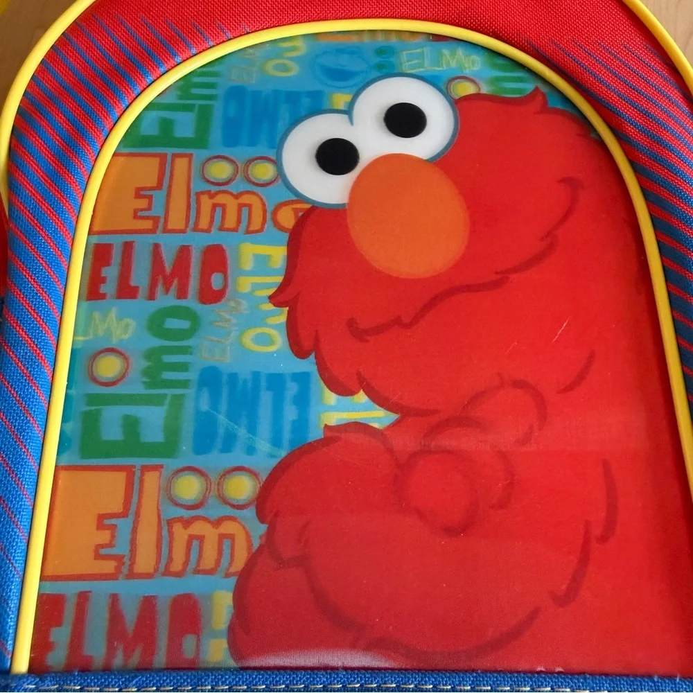 Elmo Sesame Street Toddler Youth Mini 11” Backpack w/ Lenticular Print 3-D Front